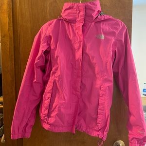 Pink North Face size small raincoat!